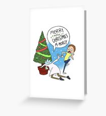 Rick and Morty Christmas Greeting Card