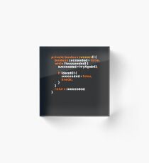 Success Algorithm Acrylic Block