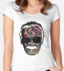 Stan Lee - Man of many faces Women's Fitted Scoop T-Shirt