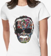 Stan Lee - Man of many faces Women's Fitted T-Shirt