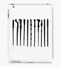 HP Zauberstäbe (Schwarz) iPad-Hülle & Klebefolie