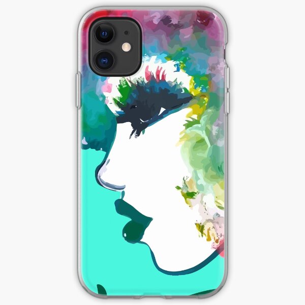 I Fall In Love With The Hair I'm Born With Rainbow hair Natural hair tees iPhone Soft Case