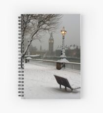 Big Ben in the snow - 2 Spiral Notebook