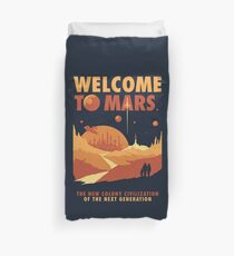 Welcome to Mars Duvet Cover