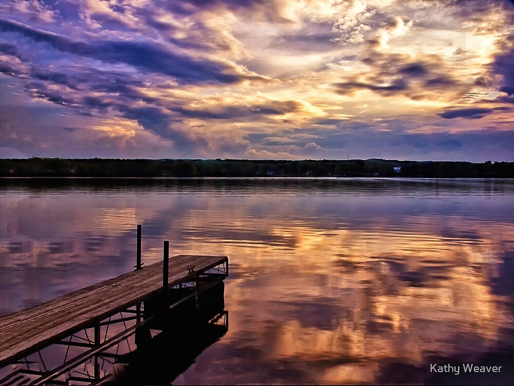 "Sunset on Edinboro Lake" by Kathy Weaver Redbubble