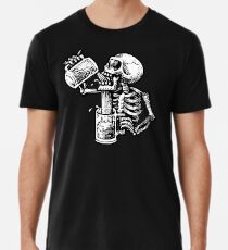 Camiseta premium Calavera borracha