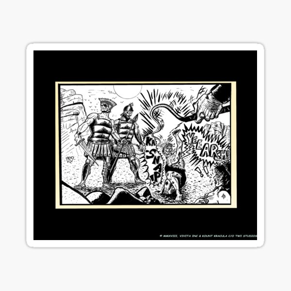 Tex Watt's Epic Bible Project Movie Storyboard #2 Sticker