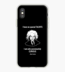 Vinilo o funda para iPhone No tengo talentos especiales. Solo soy apasionadamente curioso. -- Albert Einstein