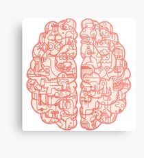 Scientific Brain Metal Print