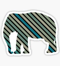 Striped elephant Sticker