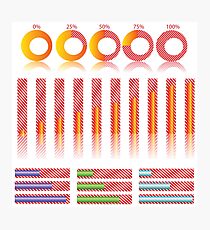infographic elements for your design Photographic Print