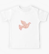 Peace dove from weapons collage Kids Tee