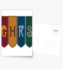 HARRY POTTER - HOGWARTS HOUSES Postcards