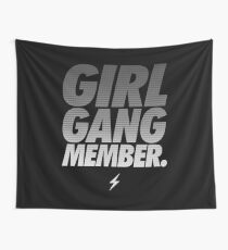 GIRL GANG MEMBER. halftone Wall Tapestry