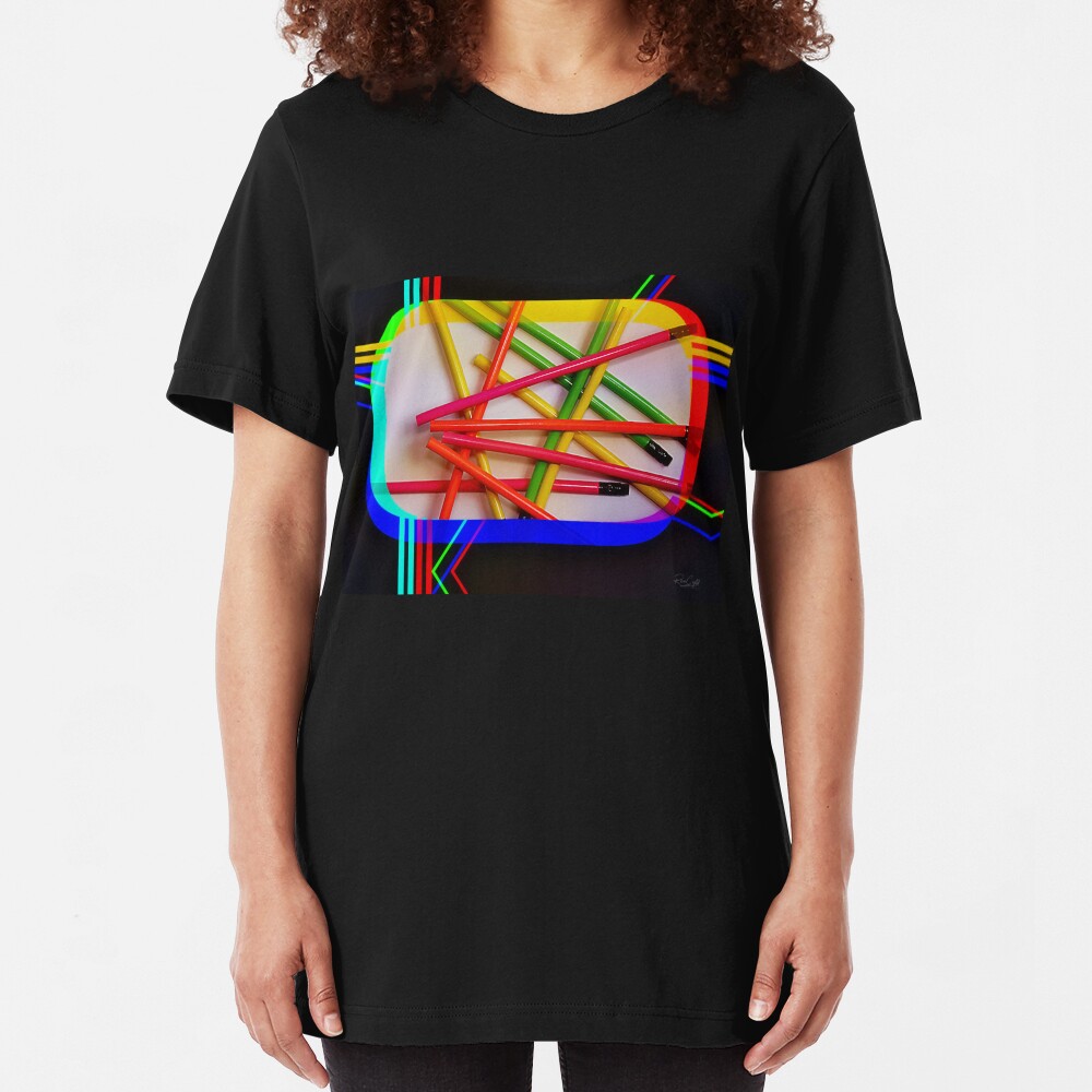 Playin' Pencil Pickup Slim Fit T-Shirt