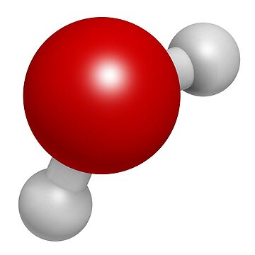 "Water molecule, chemical structure" Poster for Sale by molekuul ...