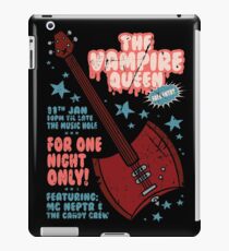 The Vampire Queen Music Poster iPad Case/Skin