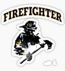 Brush with a Firefighter Sticker