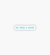 Oh What A World Sticker