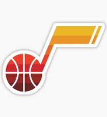 Utah Jazz Note Sticker