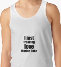 Marble Cake Lover Gift I Love Dessert Funny Foodie Tanktop für Männer