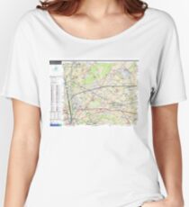 Sector Seine St-Denis West - Paris - RER - Train - Metro - Tram - France Women's Relaxed Fit T-Shirt