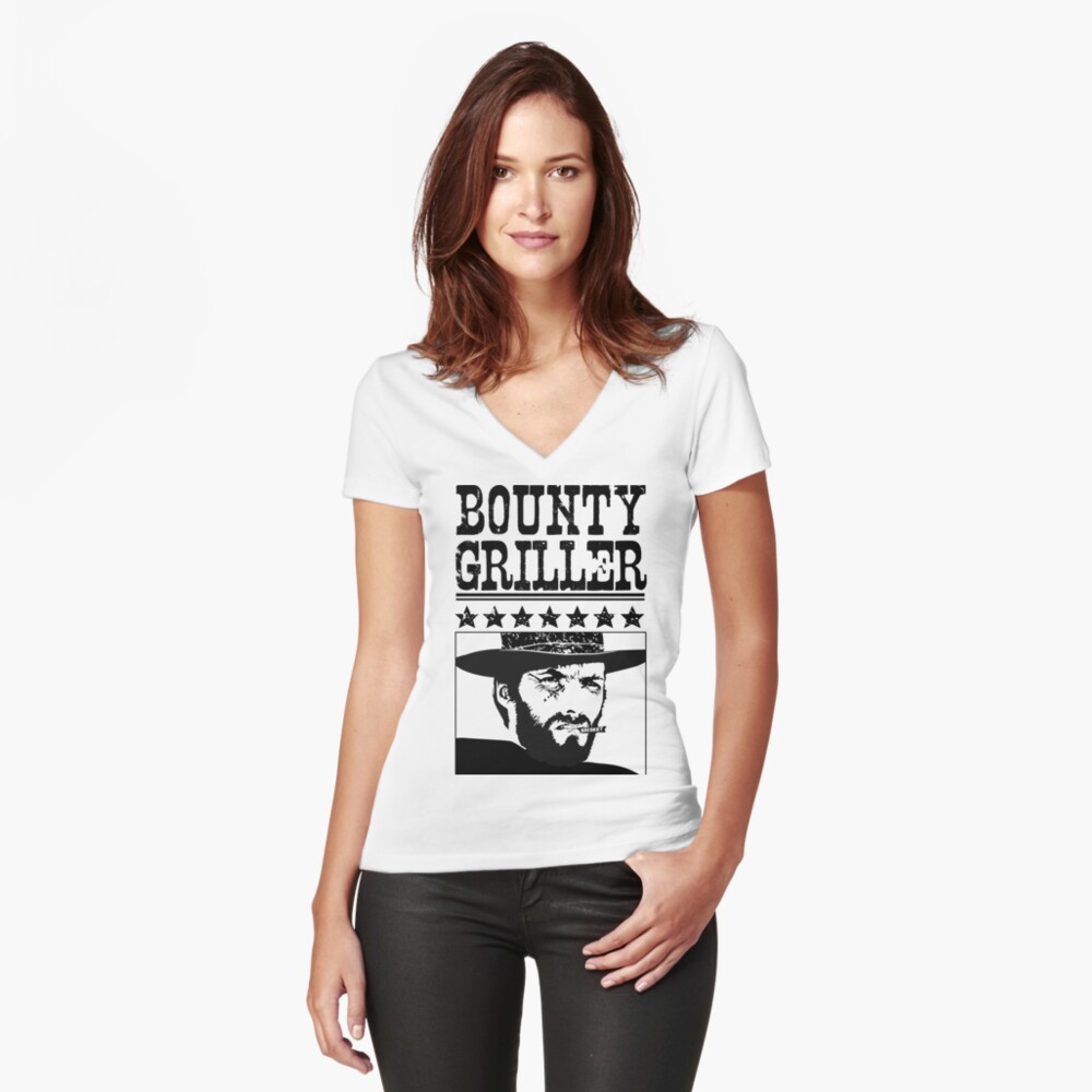 Bounty Griller BBQ Pit-Master Fitted V-Neck T-Shirt