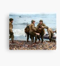 Omaha Beach landing - D Day Canvas Print