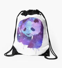 Mochila saco Acuarela púrpura diseño de panda | Regalo para los amantes de la panda