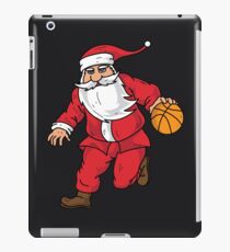 Santa Basketball Dunk Christmas Art | Winter Athlete Gift iPad Case/Skin