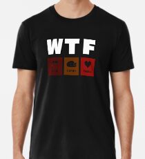 Funny Thanksgiving t shirt - Wine Turkey Family Men's Premium T-Shirt