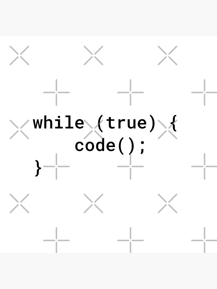 JavaScript - While True Code (Inverted) by developer-gifts
