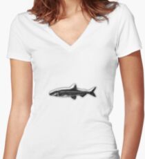 fish Women's Fitted V-Neck T-Shirt