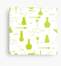 Scientific pattern. Chemistry, biology, medicine. Metal Print
