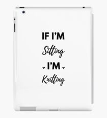 Sitting Knitting iPad Case/Skin