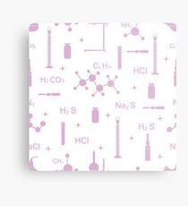 Scientific pattern. Chemistry, biology, medicine. Metal Print