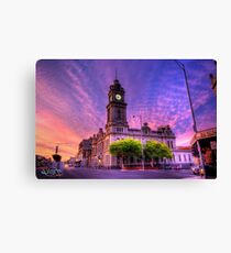 All along the Clocktower Canvas Print