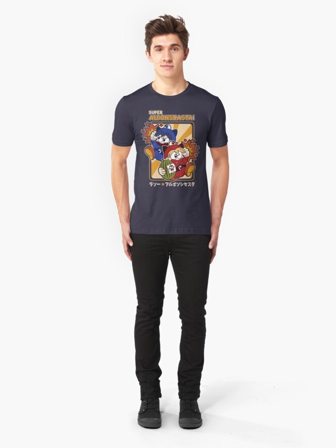 Alternate view of Super Albonshasta Bros. Slim Fit T-Shirt