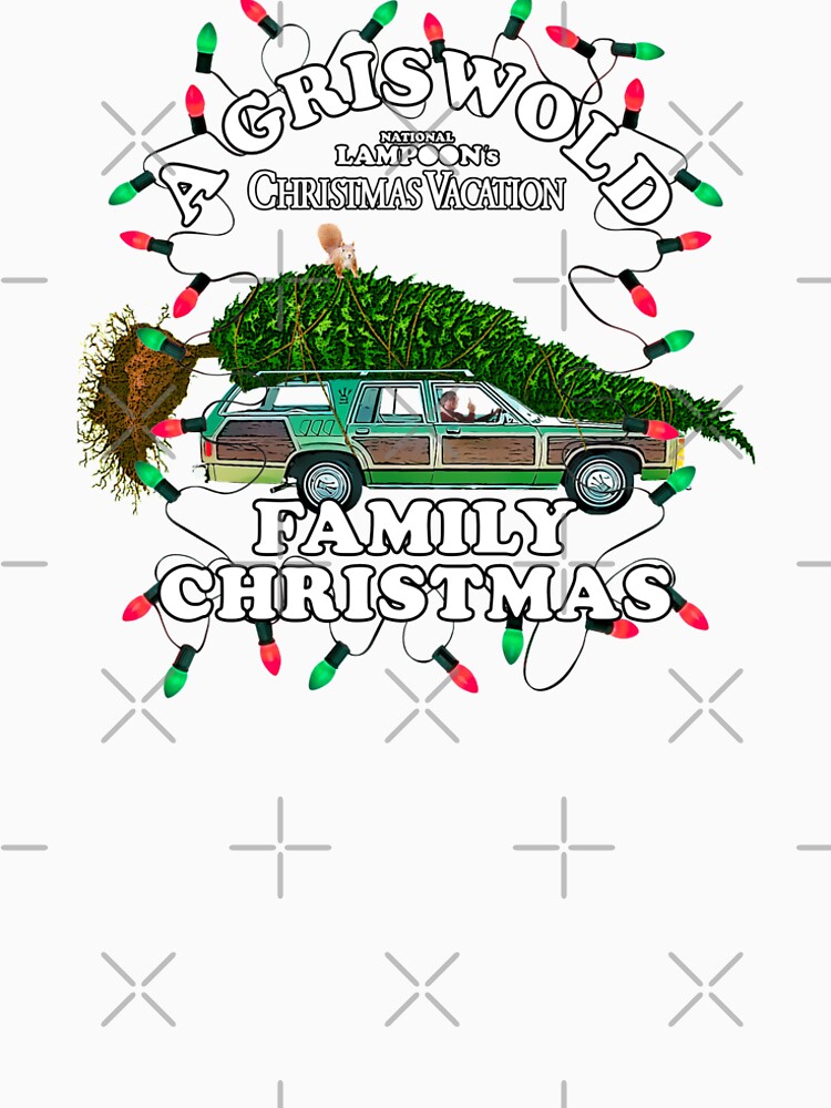 "National Lampoon's Christmas Tree Car" TShirt by Purakushi Redbubble