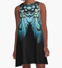 feathery necklace A-Line Dress