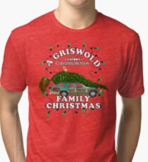 National Lampoon's - Christmas Tree Car Tri-blend T-Shirt