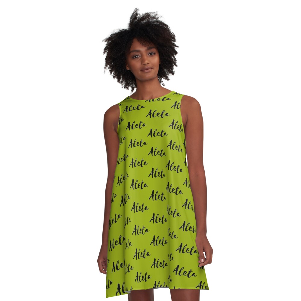 Mr Named Women's A-Line Dress Basic Black Collection. Aleta