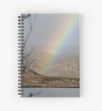 Rainbow over the loche on Skye Spiral Notebook