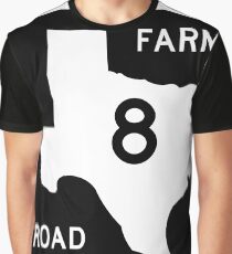 Texas Farm-to-Market Road FM 8 | United States Highway Shield Sign Graphic T-Shirt