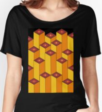 Blocks (black background) Women's Relaxed Fit T-Shirt