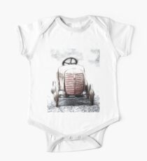 Vintage Pedal Car Billycart - Red One Piece - Short Sleeve