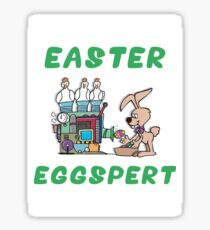 Happy Easter "Easter Eggspert" Sticker
