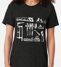 Vintage Woodworking Tools Tri-blend T-Shirt