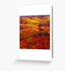 Tuscany Poppy Hills Greeting Card