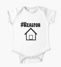 Hashtag Realtor T-shirt Popular Real Estate Quote T-Shirt One Piece - Short Sleeve
